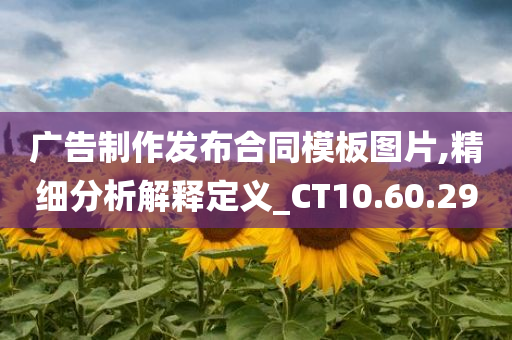 广告制作发布合同模板图片,精细分析解释定义_CT10.60.29