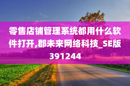 零售店铺管理系统都用什么软件打开,郡未来网络科技_SE版391244