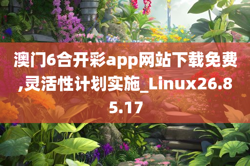 澳门6合开彩app网站下载免费,灵活性计划实施_Linux26.85.17