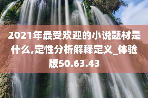 2021年最受欢迎的小说题材是什么,定性分析解释定义_体验版50.63.43