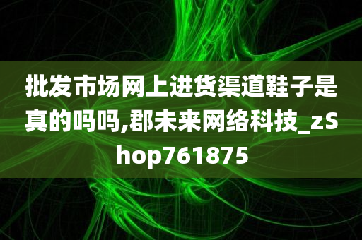 批发市场网上进货渠道鞋子是真的吗吗,郡未来网络科技_zShop761875