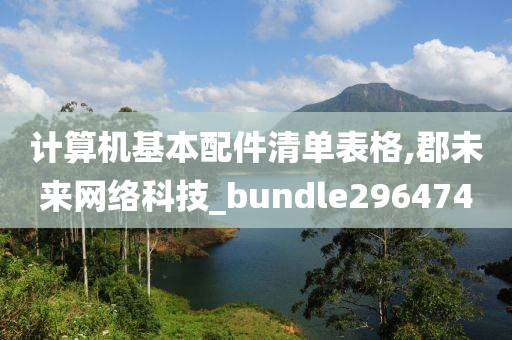 计算机基本配件清单表格,郡未来网络科技_bundle296474