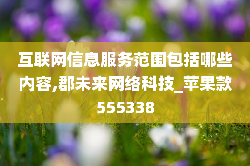 互联网信息服务范围包括哪些内容,郡未来网络科技_苹果款555338