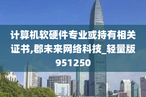 计算机软硬件专业或持有相关证书,郡未来网络科技_轻量版951250