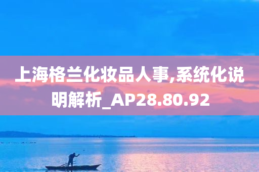 上海格兰化妆品人事,系统化说明解析_AP28.80.92