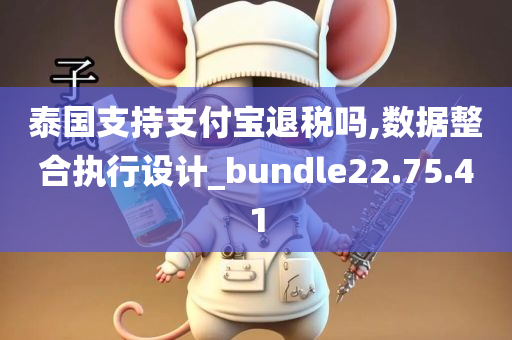 泰国支持支付宝退税吗,数据整合执行设计_bundle22.75.41