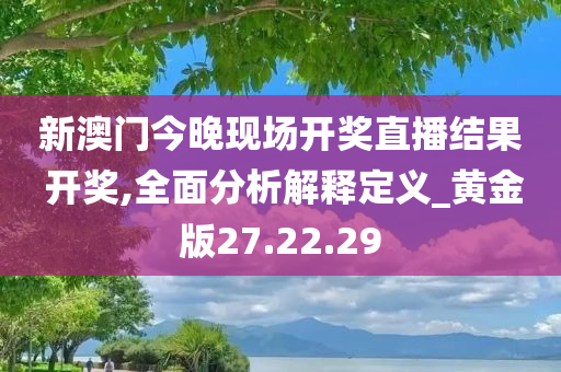 新澳门今晚现场开奖直播结果 开奖,全面分析解释定义_黄金版27.22.29