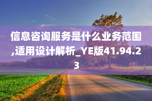 信息咨询服务是什么业务范围,适用设计解析_YE版41.94.23