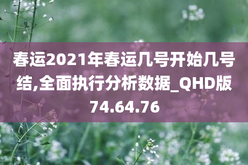 春运2021年春运几号开始几号结,全面执行分析数据_QHD版74.64.76