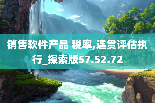 销售软件产品 税率,连贯评估执行_探索版57.52.72