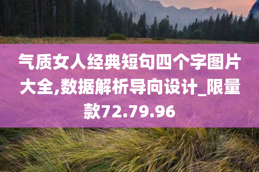 气质女人经典短句四个字图片大全,数据解析导向设计_限量款72.79.96