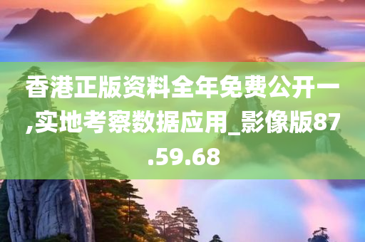 香港正版资料全年免费公开一,实地考察数据应用_影像版87.59.68