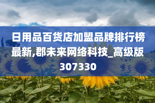 日用品百货店加盟品牌排行榜最新,郡未来网络科技_高级版307330