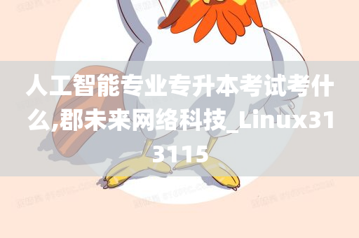 人工智能专业专升本考试考什么,郡未来网络科技_Linux313115