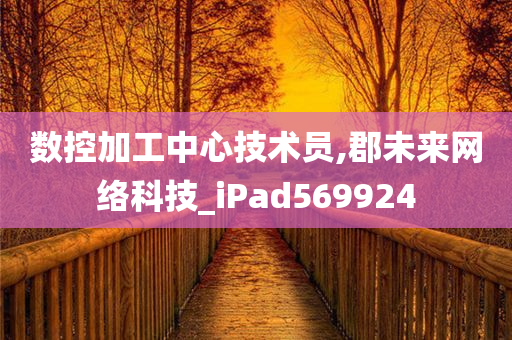 数控加工中心技术员,郡未来网络科技_iPad569924