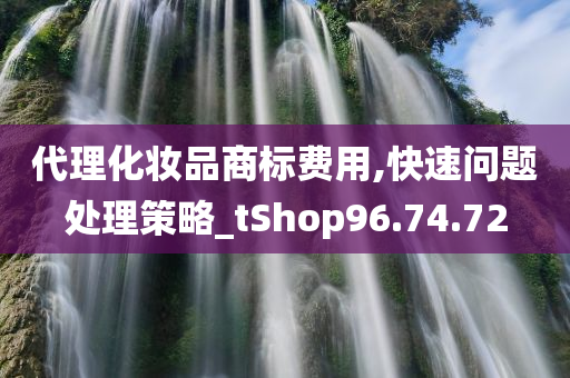 代理化妆品商标费用,快速问题处理策略_tShop96.74.72