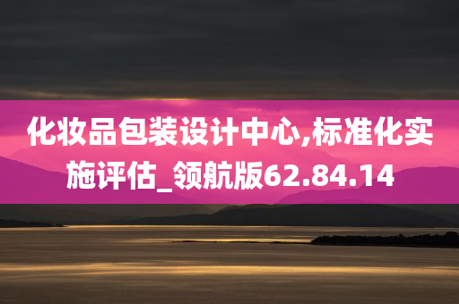 化妆品包装设计中心,标准化实施评估_领航版62.84.14