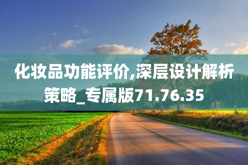 化妆品功能评价,深层设计解析策略_专属版71.76.35