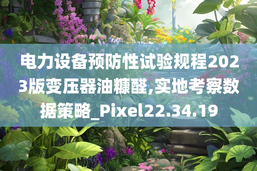 电力设备预防性试验规程2023版变压器油糠醛,实地考察数据策略_Pixel22.34.19