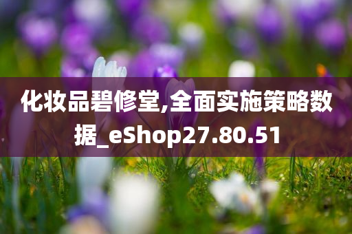 化妆品碧修堂,全面实施策略数据_eShop27.80.51