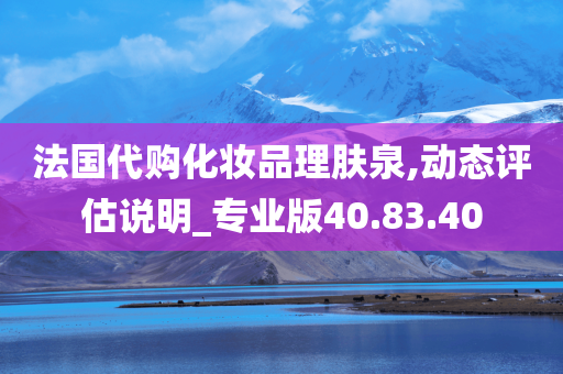 法国代购化妆品理肤泉,动态评估说明_专业版40.83.40