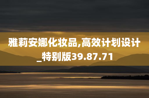 雅莉安娜化妆品,高效计划设计_特别版39.87.71