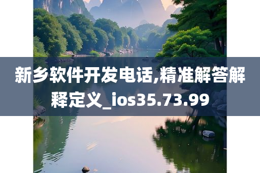 新乡软件开发电话,精准解答解释定义_ios35.73.99