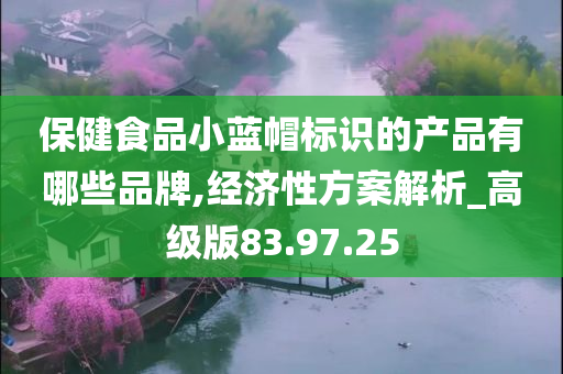 保健食品小蓝帽标识的产品有哪些品牌,经济性方案解析_高级版83.97.25