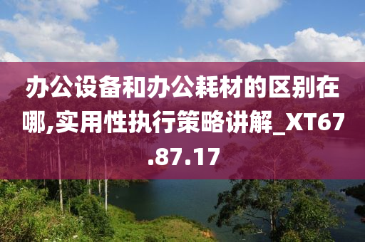 办公设备和办公耗材的区别在哪,实用性执行策略讲解_XT67.87.17