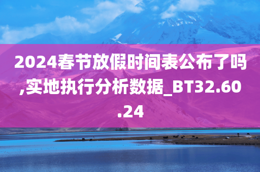 2024春节放假时间表公布了吗,实地执行分析数据_BT32.60.24