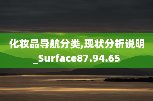 化妆品导航分类,现状分析说明_Surface87.94.65