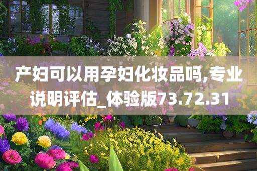 产妇可以用孕妇化妆品吗,专业说明评估_体验版73.72.31