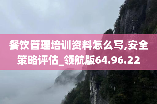 餐饮管理培训资料怎么写,安全策略评估_领航版64.96.22