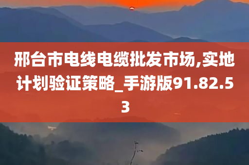 邢台市电线电缆批发市场,实地计划验证策略_手游版91.82.53