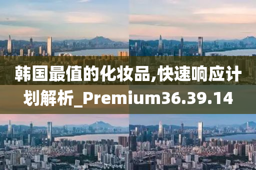 韩国最值的化妆品,快速响应计划解析_Premium36.39.14