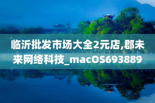 临沂批发市场大全2元店,郡未来网络科技_macOS693889