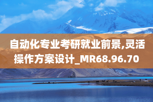 自动化专业考研就业前景,灵活操作方案设计_MR68.96.70