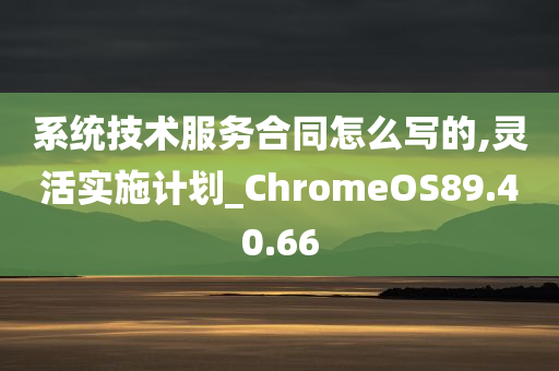 系统技术服务合同怎么写的,灵活实施计划_ChromeOS89.40.66