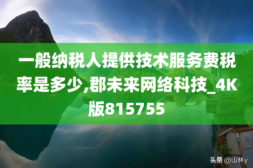 一般纳税人提供技术服务费税率是多少,郡未来网络科技_4K版815755