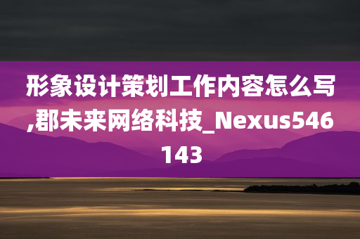 形象设计策划工作内容怎么写,郡未来网络科技_Nexus546143