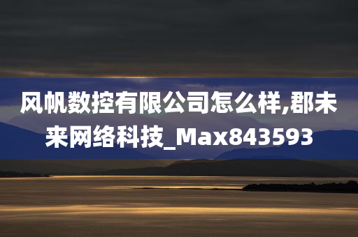 风帆数控有限公司怎么样,郡未来网络科技_Max843593