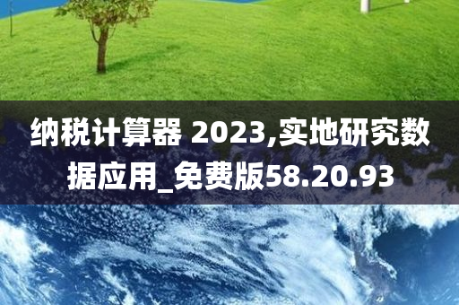 纳税计算器 2023,实地研究数据应用_免费版58.20.93