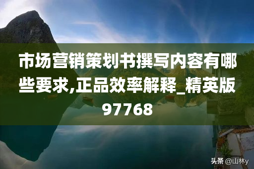 市场营销策划书撰写内容有哪些要求,正品效率解释_精英版97768