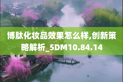 博肽化妆品效果怎么样,创新策略解析_5DM10.84.14