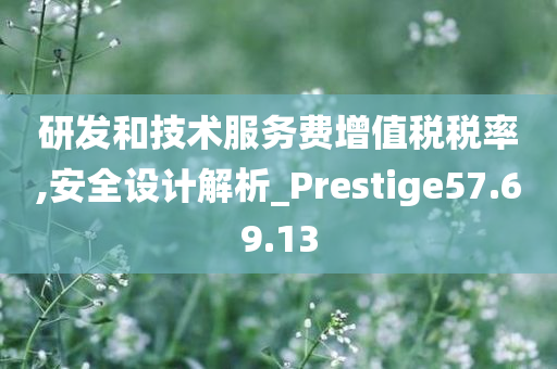 研发和技术服务费增值税税率,安全设计解析_Prestige57.69.13