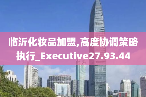 临沂化妆品加盟,高度协调策略执行_Executive27.93.44