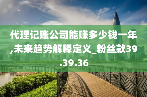 代理记账公司能赚多少钱一年,未来趋势解释定义_粉丝款39.39.36