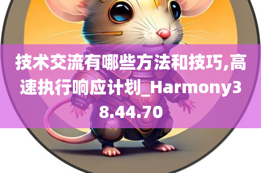 技术交流有哪些方法和技巧,高速执行响应计划_Harmony38.44.70