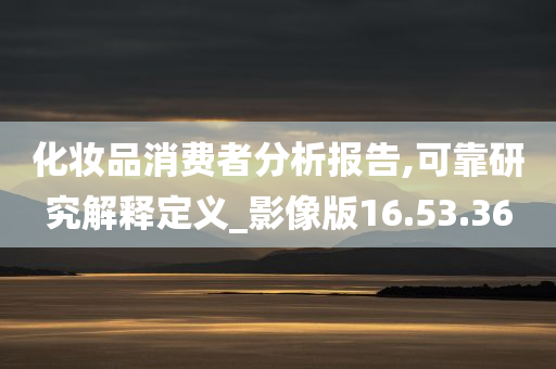 化妆品消费者分析报告,可靠研究解释定义_影像版16.53.36