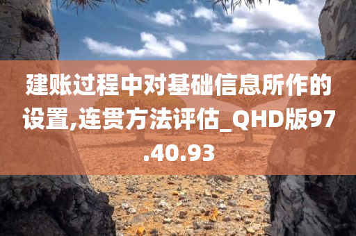 建账过程中对基础信息所作的设置,连贯方法评估_QHD版97.40.93